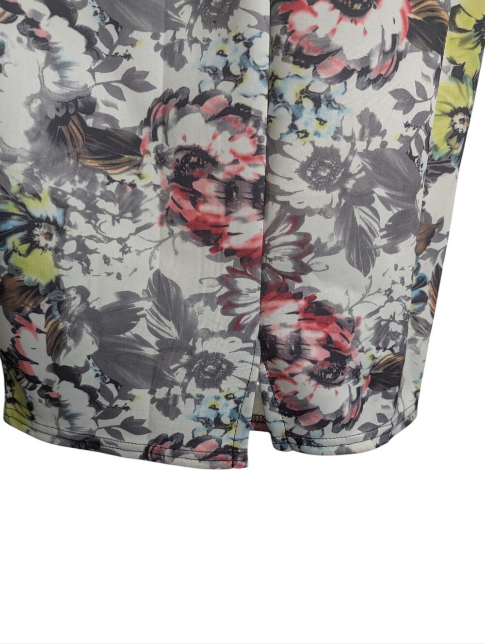 Boohoo Floral Bodycon Midi Dress Cutout Back UK 10 / US 6 - Picture 6 of 11